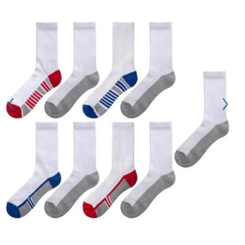 Boys Crew Socks Dinosaur Nautical Sail Boat White Lot 13 pair